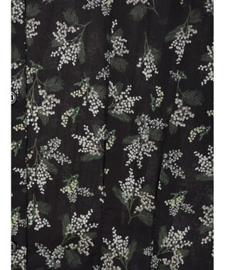 Te chichi 【LIBERTY FABRICS】ウエストタックワンピース ブラック