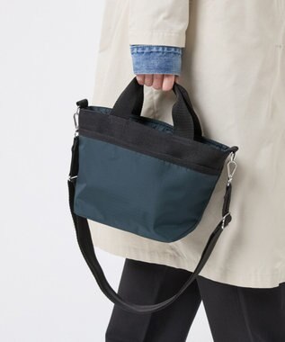 LeSportsac SMALL BUCKET TOTE/ミッドナイトグリーン/ブラック ミッドナイトグリーン/ブラック