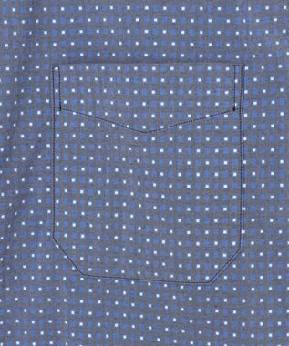 JOSEPH ABBOUD 【ストレッチ・洗える】ストレッチ プリント シャツ ネイビー系5