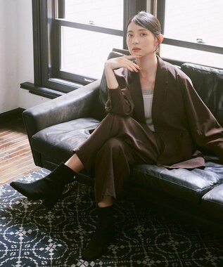 earth music&ecology ＯＲｉｅｎｔａｌ　ＴＲａｆｆｉｃ　フェイクスエードショート Black