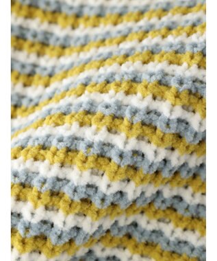 earth music&ecology マットベロアモールプルオーバー Border Yellow