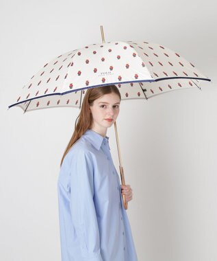 MOONBAT POLO RALPH LAUREN 長傘 FLAG BEAR ツイル オフホワイト