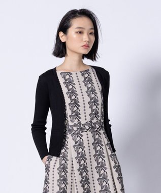 TOCCA EYELET AJISAI CARDIGAN カーディガン ブラック系