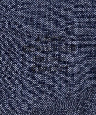J.PRESS MEN オープンカラーリネンパッチシャツ ネイビー系