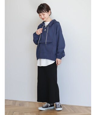 AMERICAN HOLIC ポケッタブル撥水加工アノラックパーカー Navy