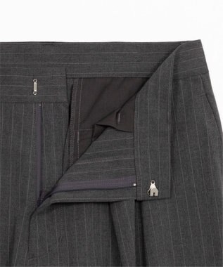 WEGO 【セットアップ対応】2タックバギースラックス グレーストライプ