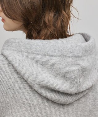 GRACE CONTINENTAL ガーターニットパーカー グレー