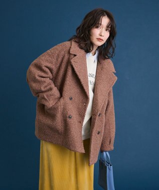 Green Parks ブークレＰコート Mocha