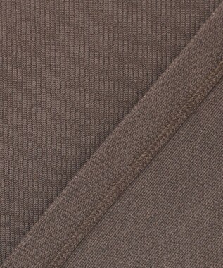 23区 S シャイニーリブ スクエアネック タンクトップ ブラウン系