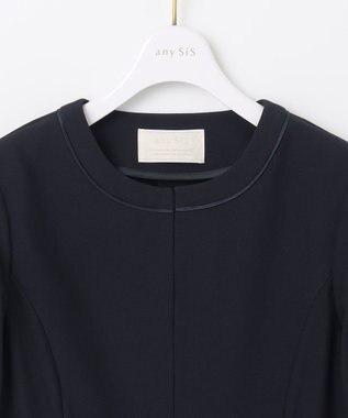 ANY SIS S 【低身長企画】ライトドビー ジャケット ネイビー