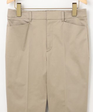 組曲 【WEB限定】サテンストレッチ クロップドパンツ モカベージュ系