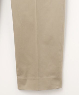 組曲 【WEB限定】サテンストレッチ クロップドパンツ モカベージュ系