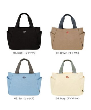 ROOTOTE 3671【仕切り+自立】LT.デリ.パルーティ.キャンバス-A 01：ブラック