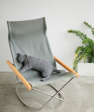 LOOM&SPOOL GRA綿毛布猫抱き枕 グレー