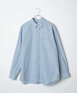 WEGO イージーケアブロードBIGシャツ サックス