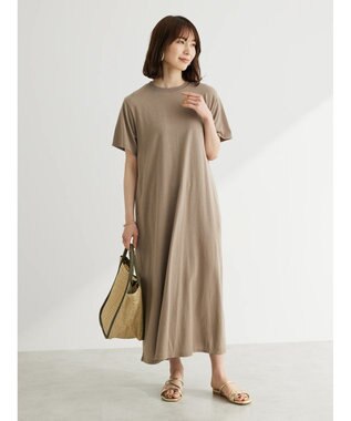 Green Parks Ａラインカットワンピース Beige