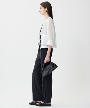 ICB L 【WEB限定カラーあり・UVカット・接触冷感・速乾】マットスキューバ セミワイドパンツ ブラック系