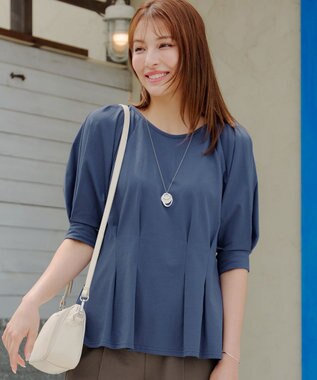 【接触冷感・UVカット・吸水速乾・洗える】 ラグランスリーブトップス