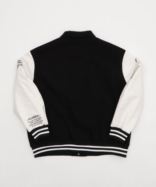 WEGO 【25年秋冬新作/ユニセックス着用ITEM/SMLサイズ展開】メルトンワッペンスタジャン ブラック