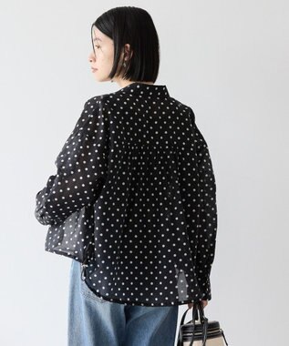 AMERICAN HOLIC ドットドロストシャツ Black