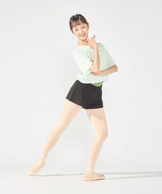 Chacott イージーフィットショートトップ アクアグリーン