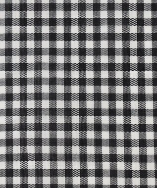 ANY SIS 【洗える】スキッパーイージー シャツ モノトーンギンガム