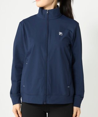 FILA GOLF／marie claire 【FILA GOLF】スタンドカラーフルジップブルゾン ネイビー