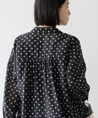 AMERICAN HOLIC ドットドロストシャツ Black