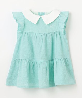 組曲 KIDS 【110-140㎝】ティアード チュニック ターコイズブルー