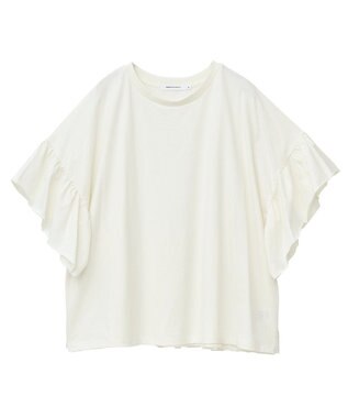 AMERICAN HOLIC バックフリル半袖プルオーバー Off White