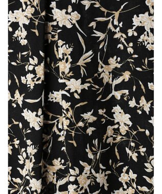 Green Parks 接触冷感　アソート柄ブラウス Flower Black