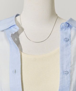 AMERICAN HOLIC ステンレス　シンプルスネークチェーンネックレス Silver