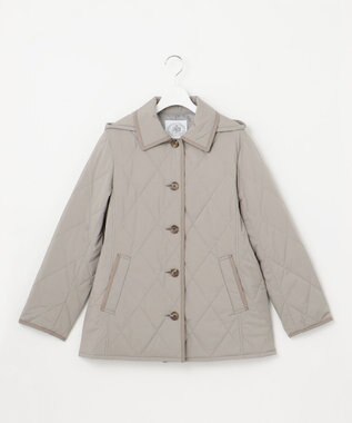 J.PRESS LADIES 【洗える・撥水】プレミアムBasicキルティング ショート コート モカベージュ系