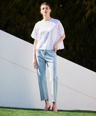 BEIGE， 【S-size】OXALIS / ビックTシャツ White