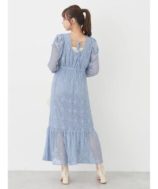 earth music&ecology 総レースワンピース Blue