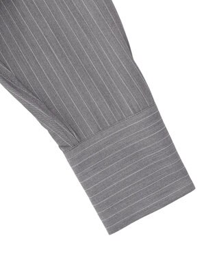 AMERICAN HOLIC 【2点セット・マルチ機能】タイトスカート+ショート丈シャツ Stripe Gray