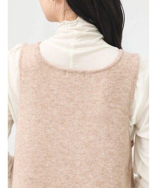 earth music&ecology Ｓｅｔ２点クロスニット＋ノースリーブニットワンピース Beige