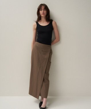 ATON FRESCA CIRCULAR RIB | タンクトップ BLACK