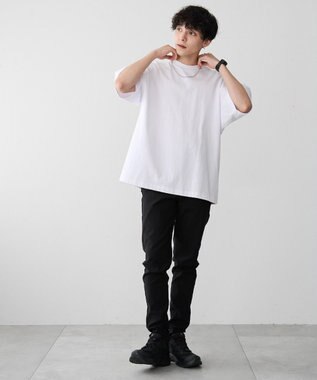 WEGO 【新色ブラックソノタは接触冷感/ユニセックス着用ITEM/ストレッチ/SMLXLサイズ展開】スキニーパンツ ブラック