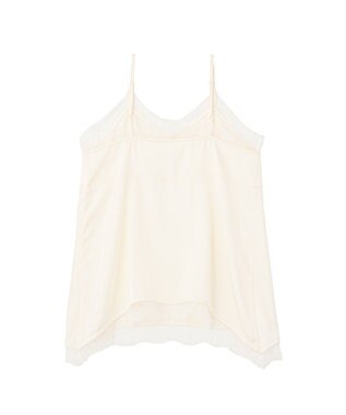 earth music&ecology 【予約】ランジェリーライクレースキャミ アイボリー