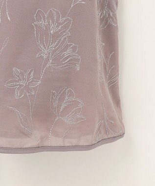 ANY SIS 【Lily Calin】ラインエンブロイダリー ドレス ピンク