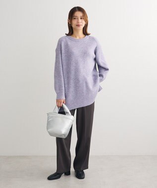 Green Parks ｆｕｗａっと　畦チュニック Deep Purple