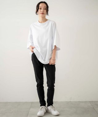 WEGO 【新色ブラックソノタは接触冷感/ユニセックス着用ITEM/ストレッチ/SMLXLサイズ展開】スキニーパンツ ブラック