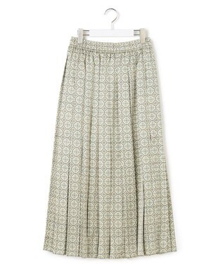 J.PRESS YORK STREET 【WOMEN】オリジナルプリント プリーツスカート