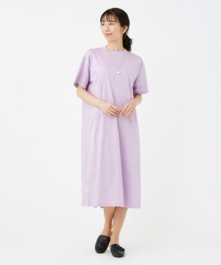 KASHIYAMA 【抗菌消臭】クレンゼ Teeシャツドレス ラベンダー