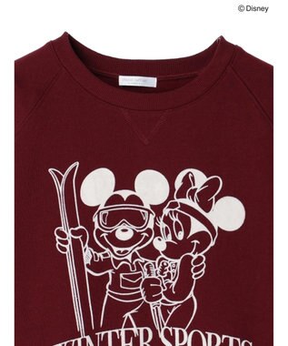 Green Parks Ｄｉｓｎｅｙ／裏起毛フロッキープリントスウェットII Bordeaux