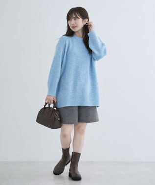 Green Parks ｆｕｗａっと　畦チュニック Blue