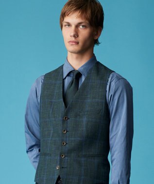 JOSEPH ABBOUD 【Fermo Fossati/日本製】メランジソリッド ネクタイ オリーブ系