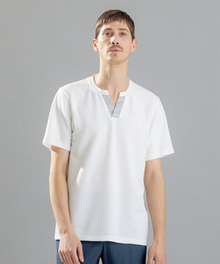 JOSEPH HOMME タックリップルジャージー　キーネック