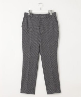 J.PRESS LADIES 【洗える】チェルビックチェック テーパード パンツ グレー系3